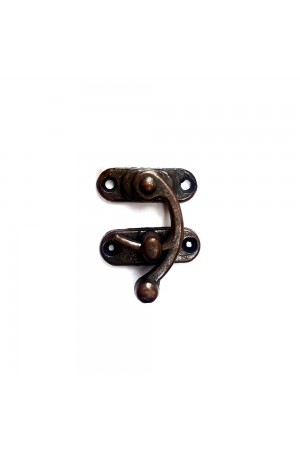 Yay Gözü, Ahşap Kutu Klipsi - Küçük 28x33 mm, Antik, 1 Adet Yay Gözü, Ahşap Kutu Klipsi - Küçük 28x33 mm, Antik, 1 Adet