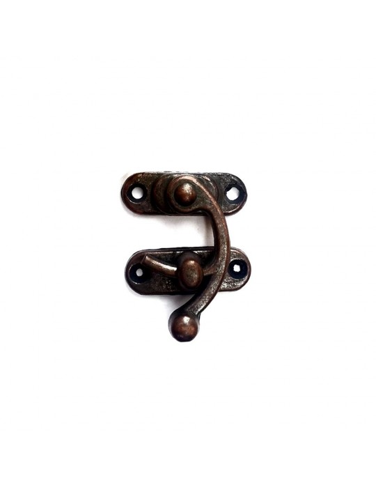 Yay Gözü, Ahşap Kutu Klipsi - Küçük 28x33 mm, Antik, 1 Adet