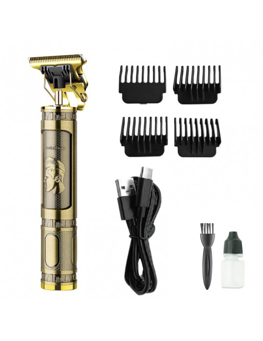 PS-033 Çelik Kasa Profesyonel T-bıçak Saç Sakal Ense Ve Çizim Tıraş Makinesi