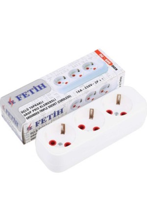 Üçlü Boş Kasa Priz Üçlü Boş Kasa Priz