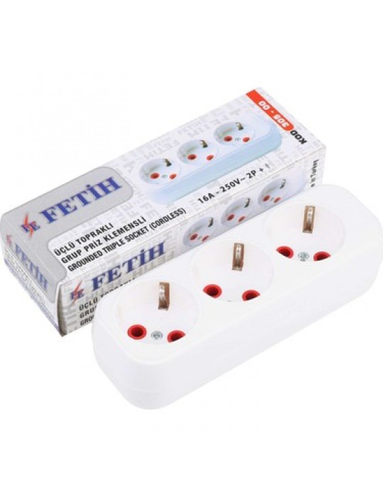 Üçlü Boş Kasa Priz