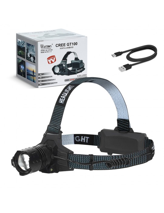 GT100 Led Şarjlı Kafa Lambası WT-628