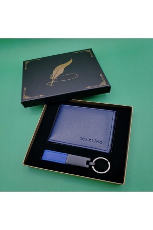 Mavi Cüzdan Anahtarlık Set Mavi Cüzdan Anahtarlık Set