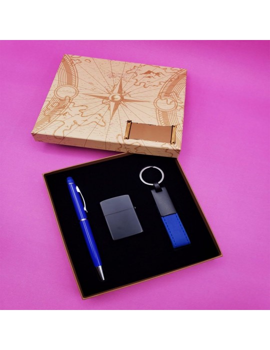 Tükenmez Kalem Çakmak Anahtarlık Seti