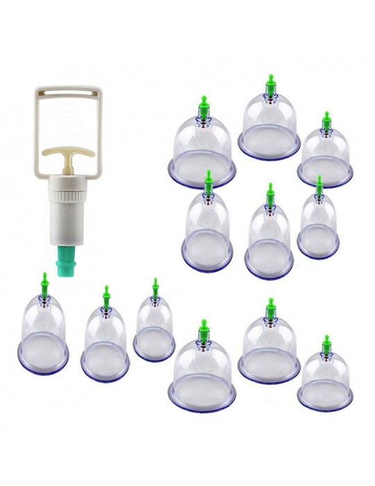 12 Li Hacamat Masaj Kupa Seti