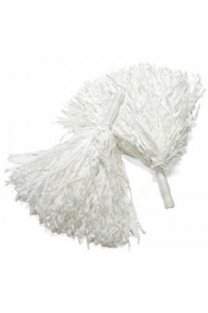 1 Çift ( 2 Adet ) Beyaz Renk 23 Nisan Gösteri Ponponu 1 Çift ( 2 Adet ) Beyaz Renk 23 Nisan Gösteri Ponponu