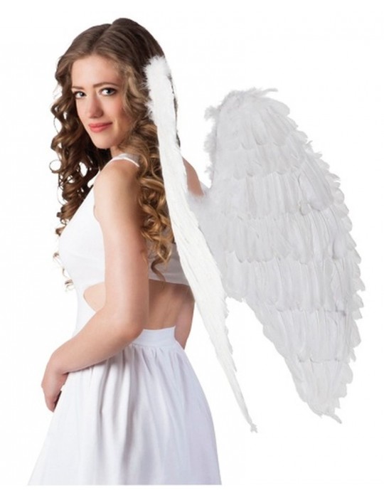 Beyaz Renkli Büyük Boy Melek Kanadı 55x80 cm