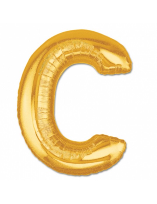 C Harf Folyo Balon Altın Renk 40 inç