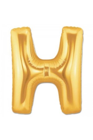 H Harf Folyo Balon Altın Renk 40 inç