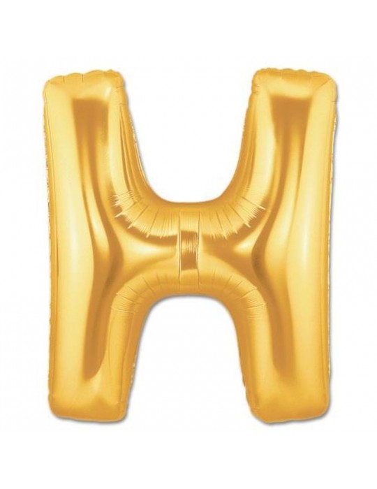 H Harf Folyo Balon Altın Renk 40 inç