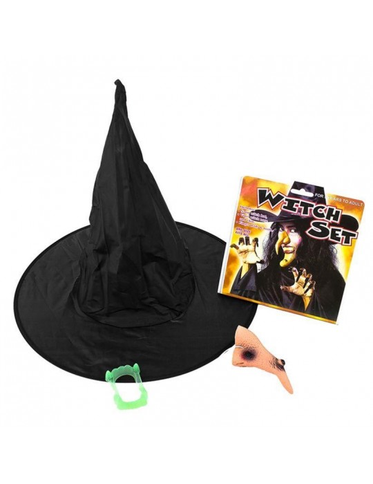 Cadı Şapkası Cadı Tırnakları Cadı Burnu Cadı Çenesi Cadı Dişi Seti