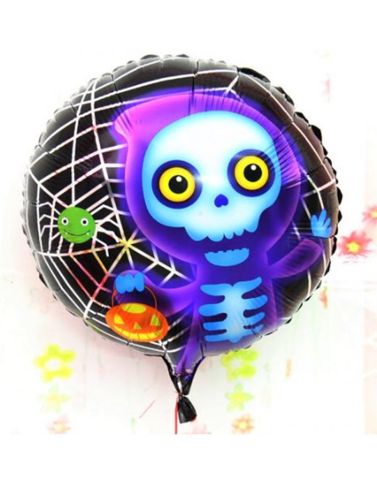 Halloween İskelet Hayalet Folyo Balon 18 inç