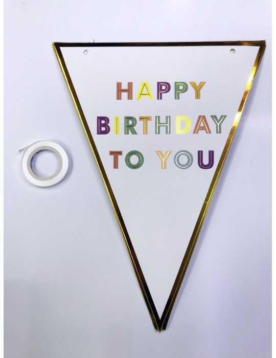 Happy Birthday To You Flama Bayrak Süs