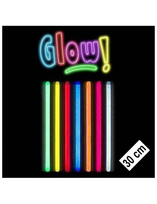 Karanlıkta Parlayan Fosforlu Glow Stick Kalın Çubuk 30 cm 1 Adet