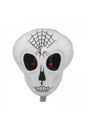 Örümcek Ağ Desenli İskelet Folyo Balon
