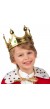 Plastik Kral Tacı Altın Renk Çocuk Boy