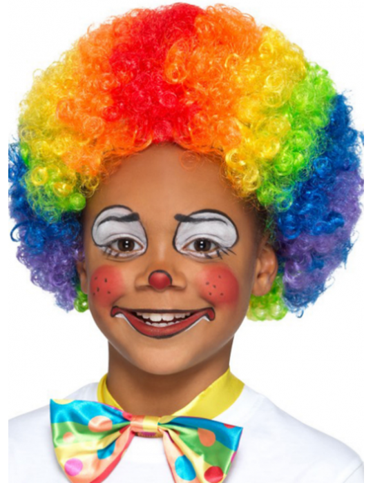 Rengarenk Kıvırcık Afro Peruk Bonus Saç 120 Gr