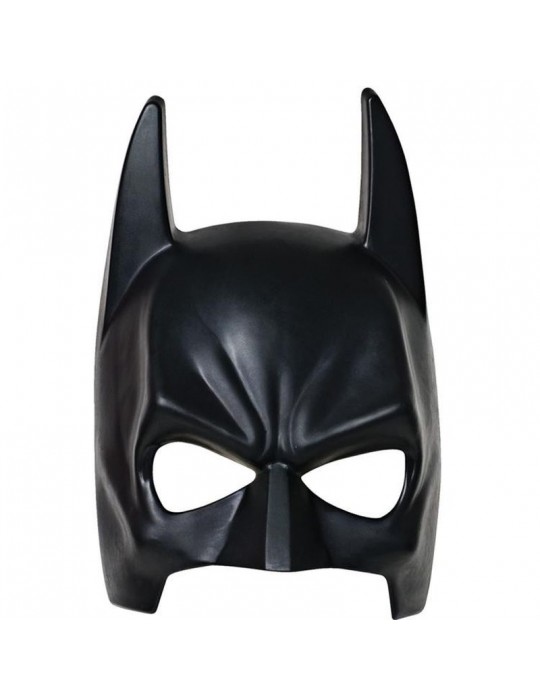 Siyah Renk Çocuk Boy Arkadan Lastikli Batman Maskesi Yarasa Adam