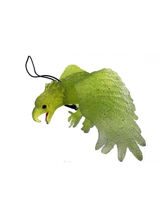 Yeşil Renk Yumuşak Plastik Şaka Kartal Yarasa Anahtarlık Şaka Malzemesi