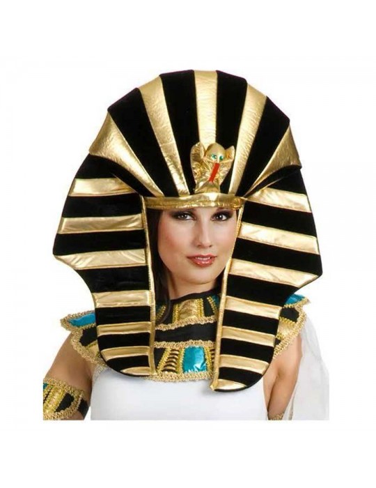 Mısırlı Tutankamon Şapkası Kobra Yılan Figürlü