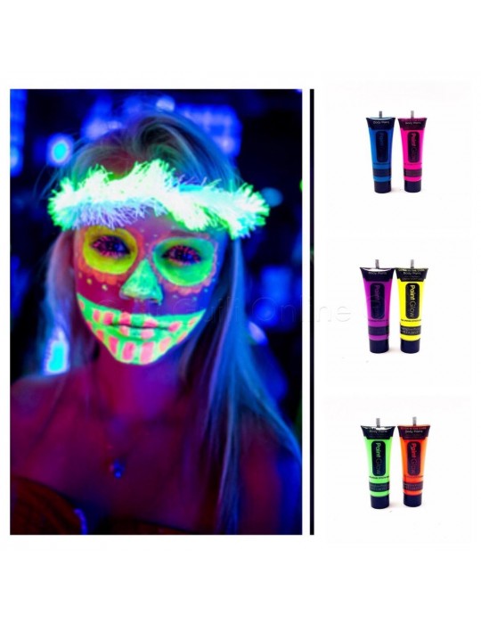 Glow Stick Boya Fosforlu Krem Boya 12 Adet