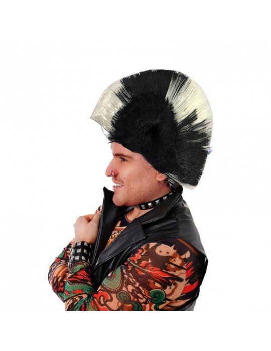 Mohican Mohawk Punk Peruk - 70 li 80 li Yıllar Peruk Model 5