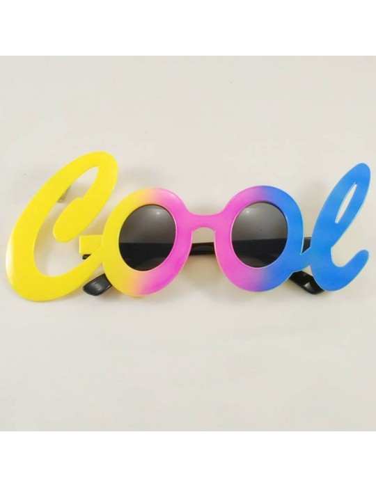 Cool Yazılı Rengarenk Parti Gözlüğü 21x8 cm