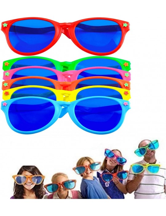 Büyük Parti Gözlüğü Rengarenk 6 Adet 27x9 cm