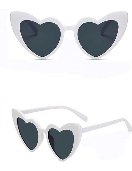 Beyaz Renk Kalp Şekilli Parti Gözlüğü 15x5 cm
