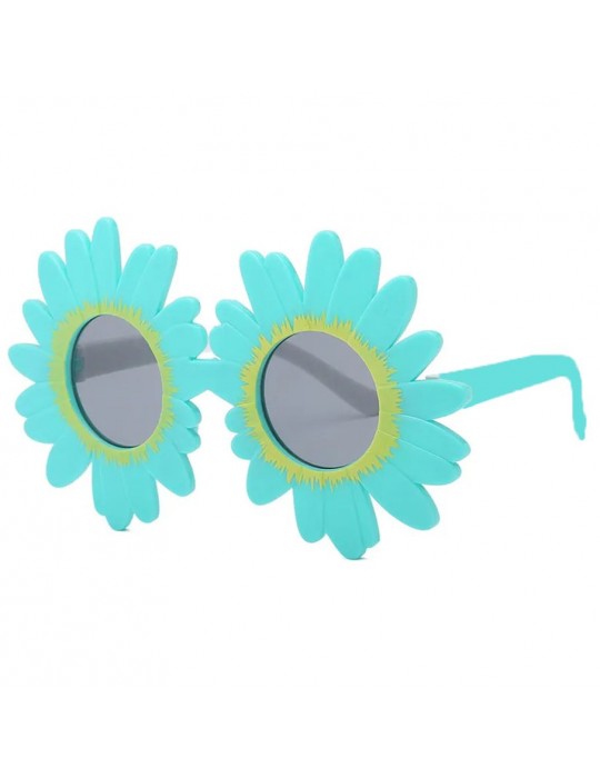 Mavi Renk Papatya Şekilli Parti Gözlüğü 18x10 cm