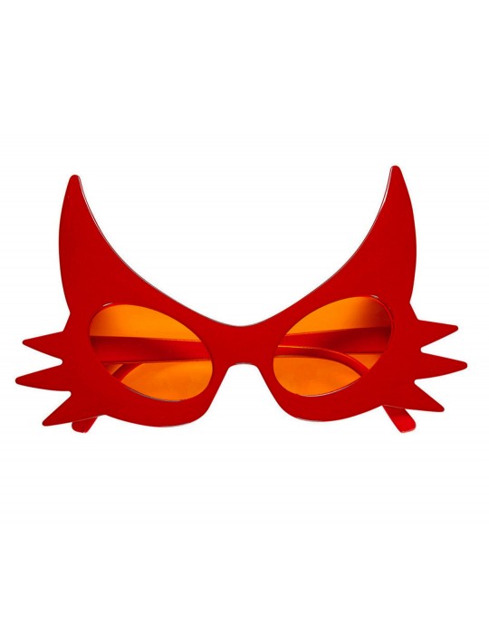 Kırmızı Renk Bıyık Tasarımlı Kedi Gözlüğü 19x11 cm