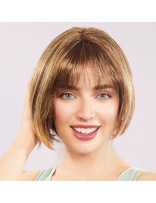 Açık Kahverengi Küt Parti Peruk Küt Saç