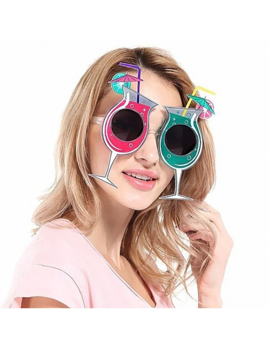 Kokteyl Temalı Hawaii Yaz Partisi Gözlüğü 15x16 cm