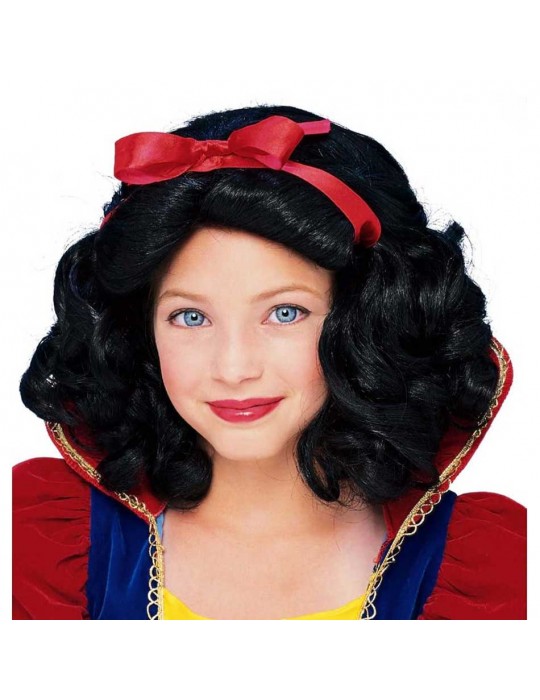 Pamuk Prenses Peruğu Kırmızı Fiyonklu