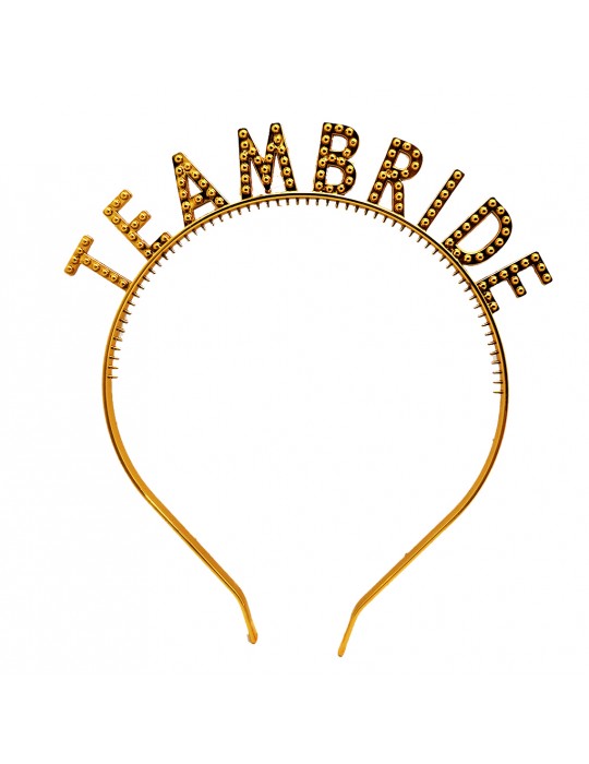 Altın Renk Team Bride Taç – Gelin ve Nedime Tacı