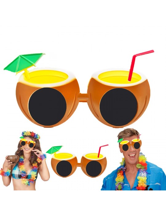 Hindistan Cevizi Tropikal Hawaii Yaza Merhaba Parti Gözlüğü