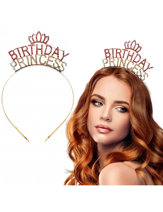 Birthday Princess Kristal Taç – Altın Kaplama