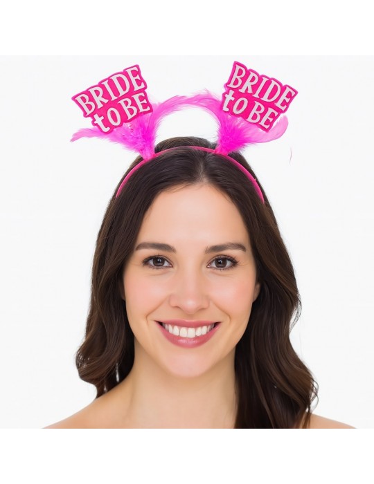 Pembe Renkli Bride to Be Parti Tacı – Bekarlığa Veda Gecesi İçin