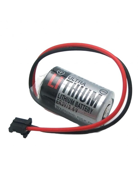 ER3V 3.6V 1/2AA Size Pil - Siyah Soket