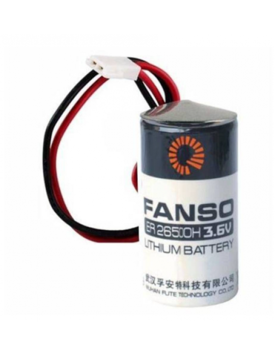 ER26500H Kablolu Konnektörlü (51005-2P) 3.6V Pil (Li-SOCL2)