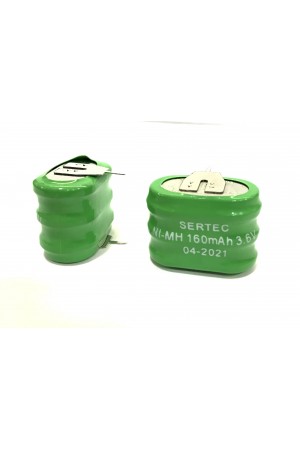 3.6V 3S1P 160 Mah 2 Pin NI-MH Buton Pil 3.6V 3S1P 160 Mah 2 Pin NI-MH Buton Pil