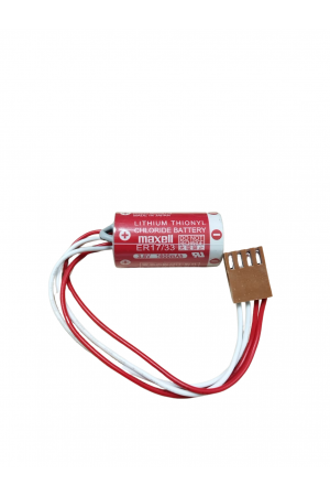 Maxell ER17/33 3.6V 2/3A 4 PIN Size Pil - Kahverengi Soket Maxell ER17/33 3.6V 2/3A 4 PIN Size Pil - Kahverengi Soket