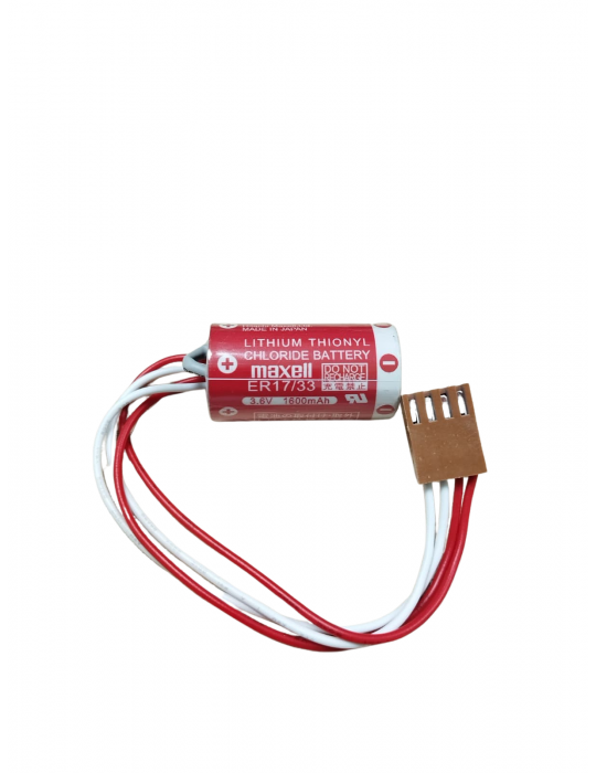 Maxell ER17/33 3.6V 2/3A 4 PIN Size Pil - Kahverengi Soket