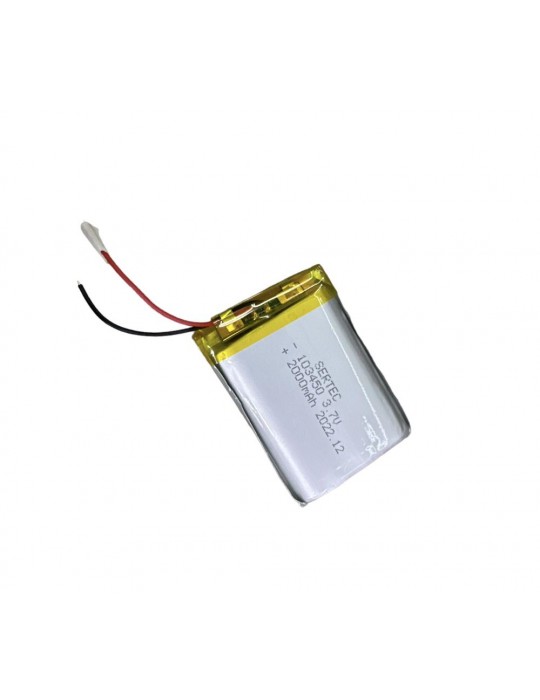 103450 3.7V 2000 MAh Li-Polymer Pil Devreli/1.5A