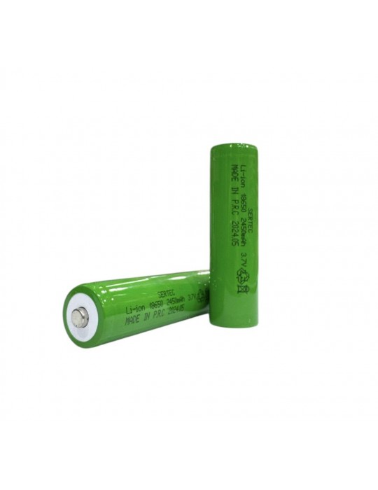 18650 3.7V 2450 Mah 1C Li-ion Şarjlı Pil Başlı
