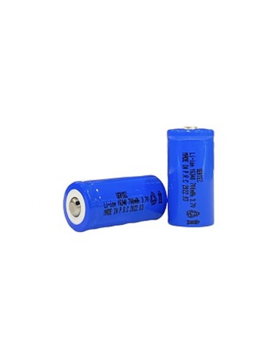 3.7V Li-ion 16340 - 700 mAh. 1C Şarjlı Pil