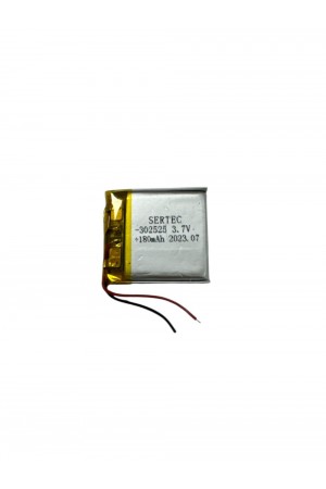 302525 3.7V 180mAh Li-Polymer Pil Devreli/1.5A 302525 3.7V 180mAh Li-Polymer Pil Devreli/1.5A