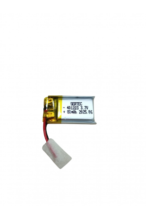 401223 3.7V 80 mAh Li-Polymer Pil (Devreli/1.5A) 401223 3.7V 80 mAh Li-Polymer Pil (Devreli/1.5A)