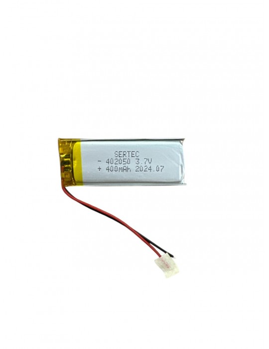402050 3.7V 400mAh Li-Polymer Pil Devreli/1.5A