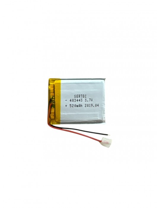 403443 3.7V 520 MAh Li-Polymer Pil Devreli/1.5A